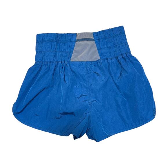 (A) Free People Movement Blue Running Shorts Smocked Waist Athletic Small - Picture 3 of 4